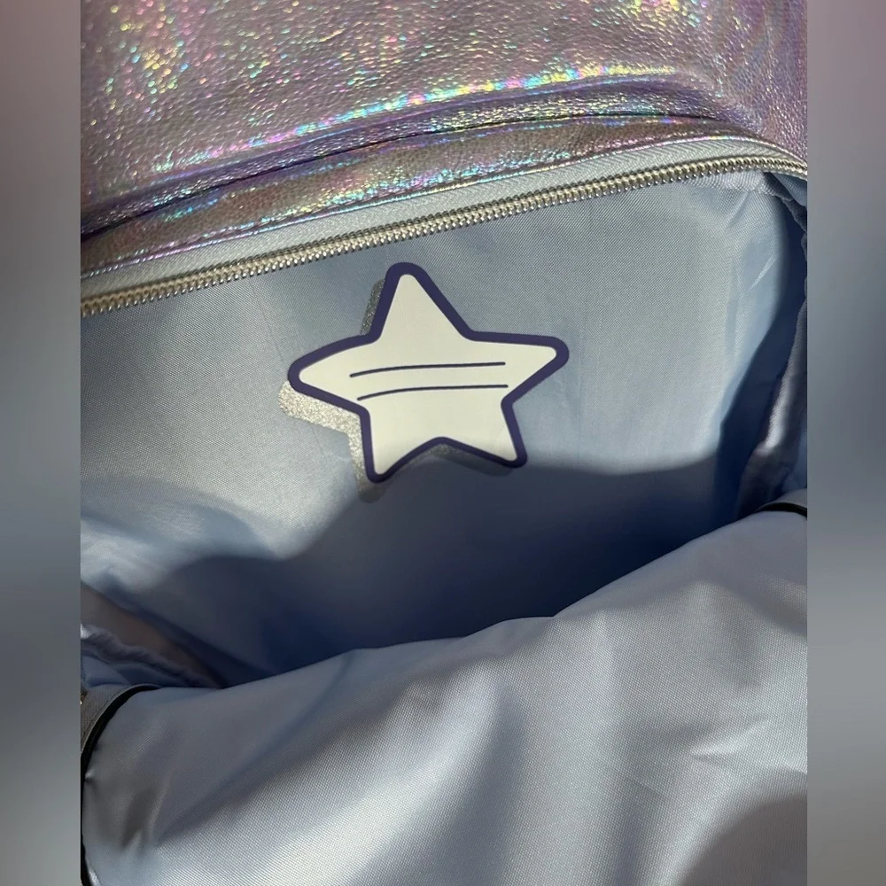 More Than Magic Girls Mother-of-Pearl Backpack Blue Pink NWT